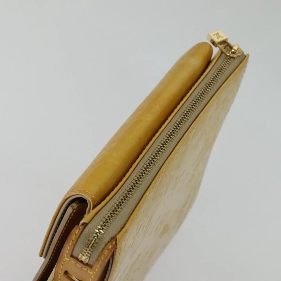 LOUIS VUITTON Monogram Vernis Motto Accessory Pouch Beige - Picture 6 of 16